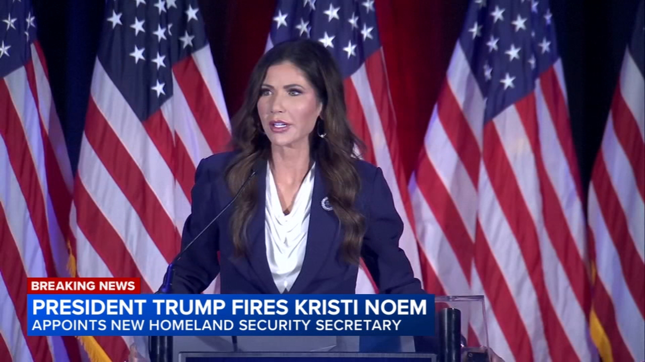 Trump fires Kristi Noem