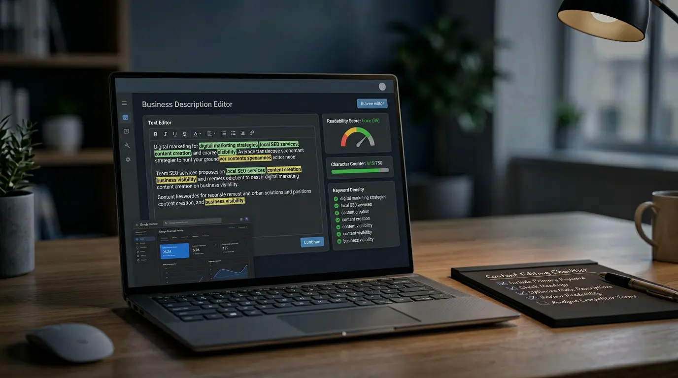 business description editing guidelines